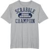 Scrabble Word Genius Scrabble Champion T-Shirt(Heather Grey)