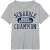 Scrabble Word Genius Scrabble Champion T-Shirt(Heather Grey)