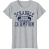 Scrabble Word Genius Scrabble Champion T-Shirt(Heather Grey)