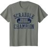 Scrabble Word Genius Scrabble Champion T-Shirt(Olive Heather)