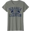 Scrabble Word Genius Scrabble Champion T-Shirt(Olive Heather)