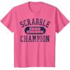 Scrabble Word Genius Scrabble Champion T-Shirt(Pink Heather)