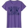 Scrabble Word Genius Scrabble Champion T-Shirt(Purple Heather)