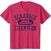 Scrabble Word Genius Scrabble Champion T-Shirt(Red Heather)