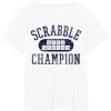 Scrabble Word Genius Scrabble Champion T-Shirt(White)