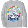 Candy Land Stay Sweet Princess Frostine Game Wheel Logo Long Sleeve T-Shirt(Heather Grey)