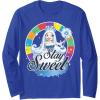 Candy Land Stay Sweet Princess Frostine Game Wheel Logo Long Sleeve T-Shirt(Royal Blue)
