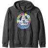 Candy Land Stay Sweet Princess Frostine Game Wheel Logo Zip Hoodie(Dark Heather Grey)