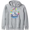 Candy Land Stay Sweet Princess Frostine Game Wheel Logo Zip Hoodie(Heather Grey)