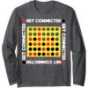 Connect Four Game Box Up Long Sleeve T-Shirt(Dark Heather Grey)