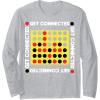 Connect Four Game Box Up Long Sleeve T-Shirt(Heather Grey)