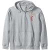 Faux Pocket Zip Hoodie(Heather Grey)