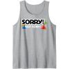 Not Sorry Logo Tank Top(Heather Grey)
