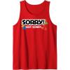 Not Sorry Logo Tank Top(Red)