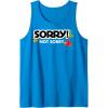 Not Sorry Logo Tank Top(Sapphire Blue)