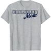Scrabble Mother’s Day Mom Tiles Logo T-Shirt(Heather Grey)