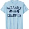 Scrabble Word Genius Scrabble Champion T-Shirt(Baby Blue)