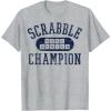 Scrabble Word Genius Scrabble Champion T-Shirt(Heather Grey)