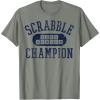 Scrabble Word Genius Scrabble Champion T-Shirt(Olive Heather)