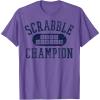 Scrabble Word Genius Scrabble Champion T-Shirt(Purple Heather)