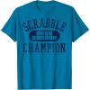 Scrabble Word Genius Scrabble Champion T-Shirt(Sapphire Blue)