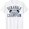Scrabble Word Genius Scrabble Champion T-Shirt(White)