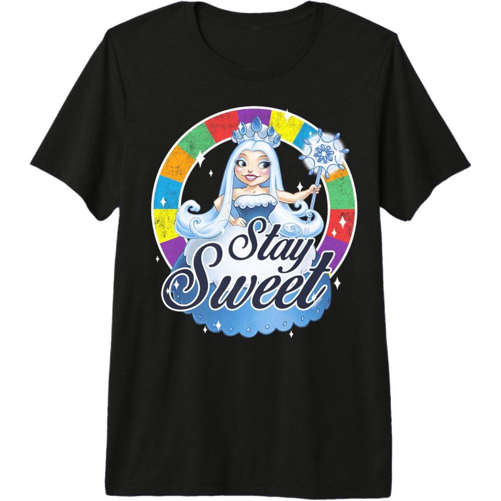 imageCandy Land Stay Sweet Princess Frostine Game Wheel Logo Premium TShirtBlack