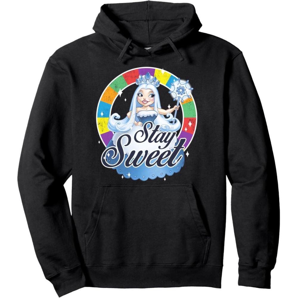 imageCandy Land Stay Sweet Princess Frostine Game Wheel Logo Pullover HoodieBlack