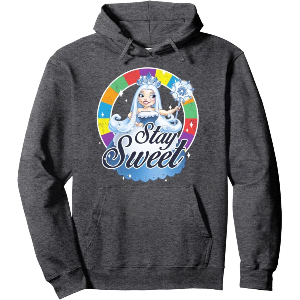 imageCandy Land Stay Sweet Princess Frostine Game Wheel Logo Pullover HoodieDark Heather Grey