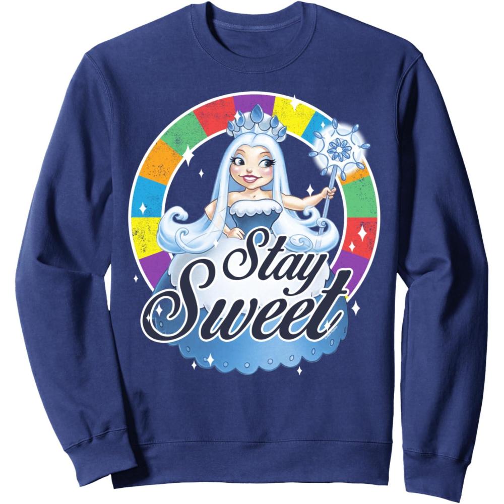 imageCandy Land Stay Sweet Princess Frostine Game Wheel Logo SweatshirtNavy Blue