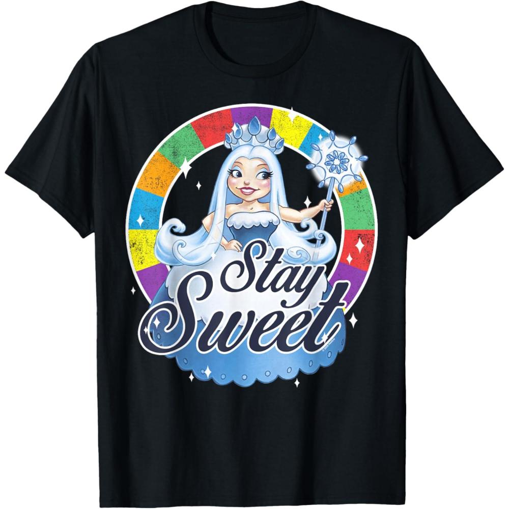 imageCandy Land Stay Sweet Princess Frostine Game Wheel Logo TShirtBlack
