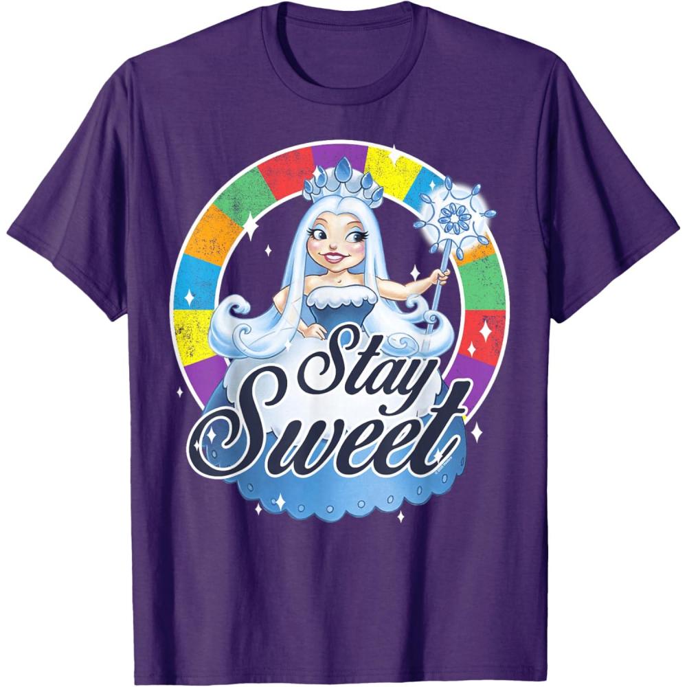 imageCandy Land Stay Sweet Princess Frostine Game Wheel Logo TShirtPurple
