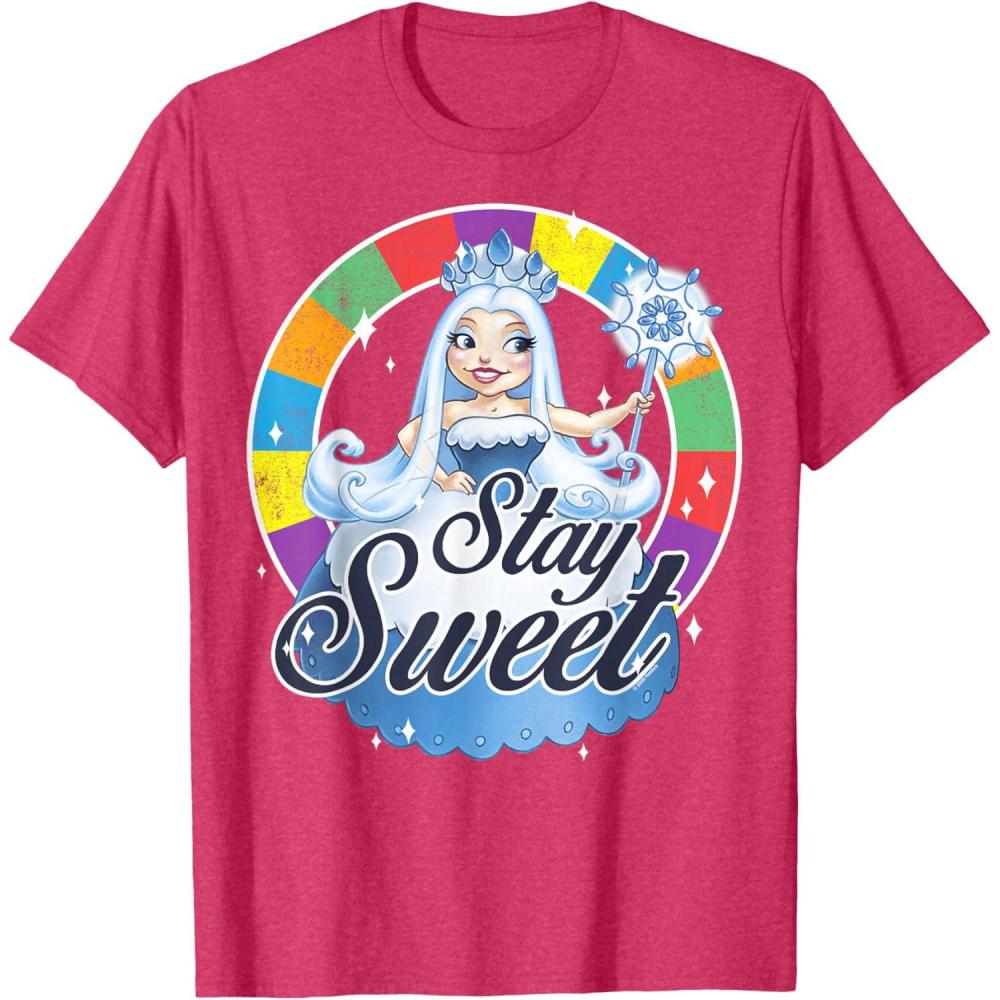 imageCandy Land Stay Sweet Princess Frostine Game Wheel Logo TShirtRed Heather