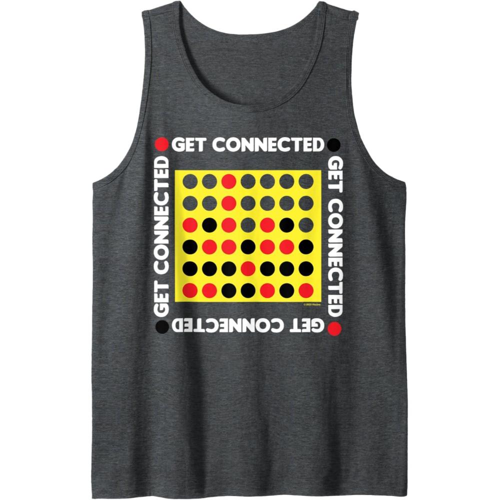 imageConnect Four Game Box Up Tank TopDark Heather Grey