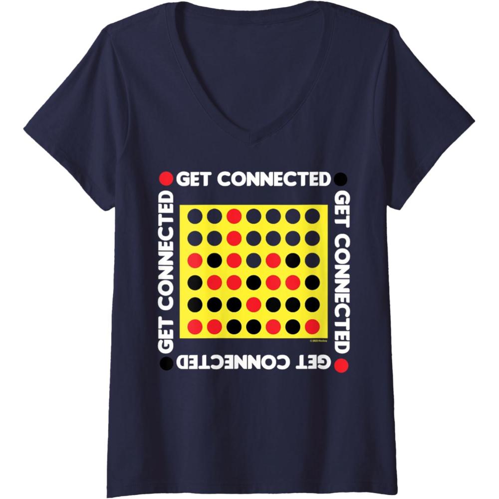 imageConnect Four Game Box Up VNeck TShirtNavy Blue