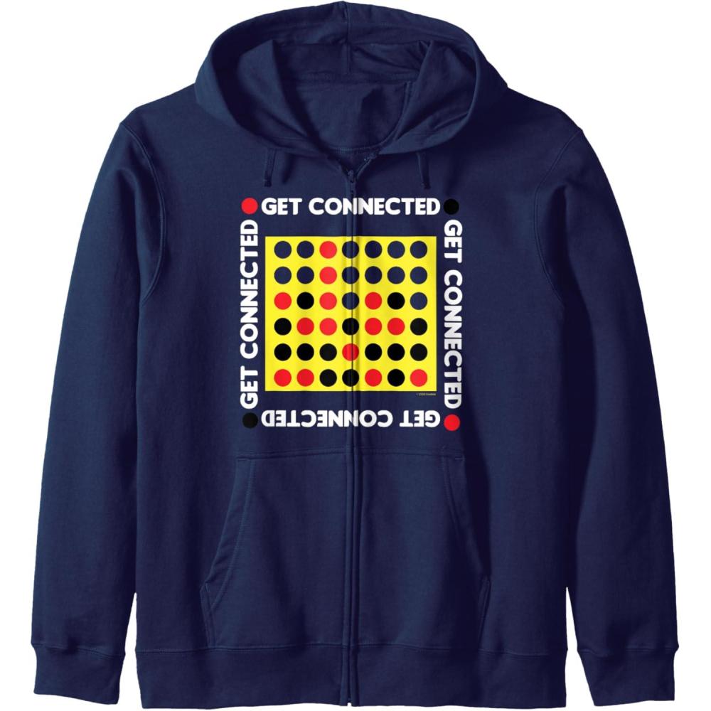 imageConnect Four Game Box Up Zip HoodieNavy Blue