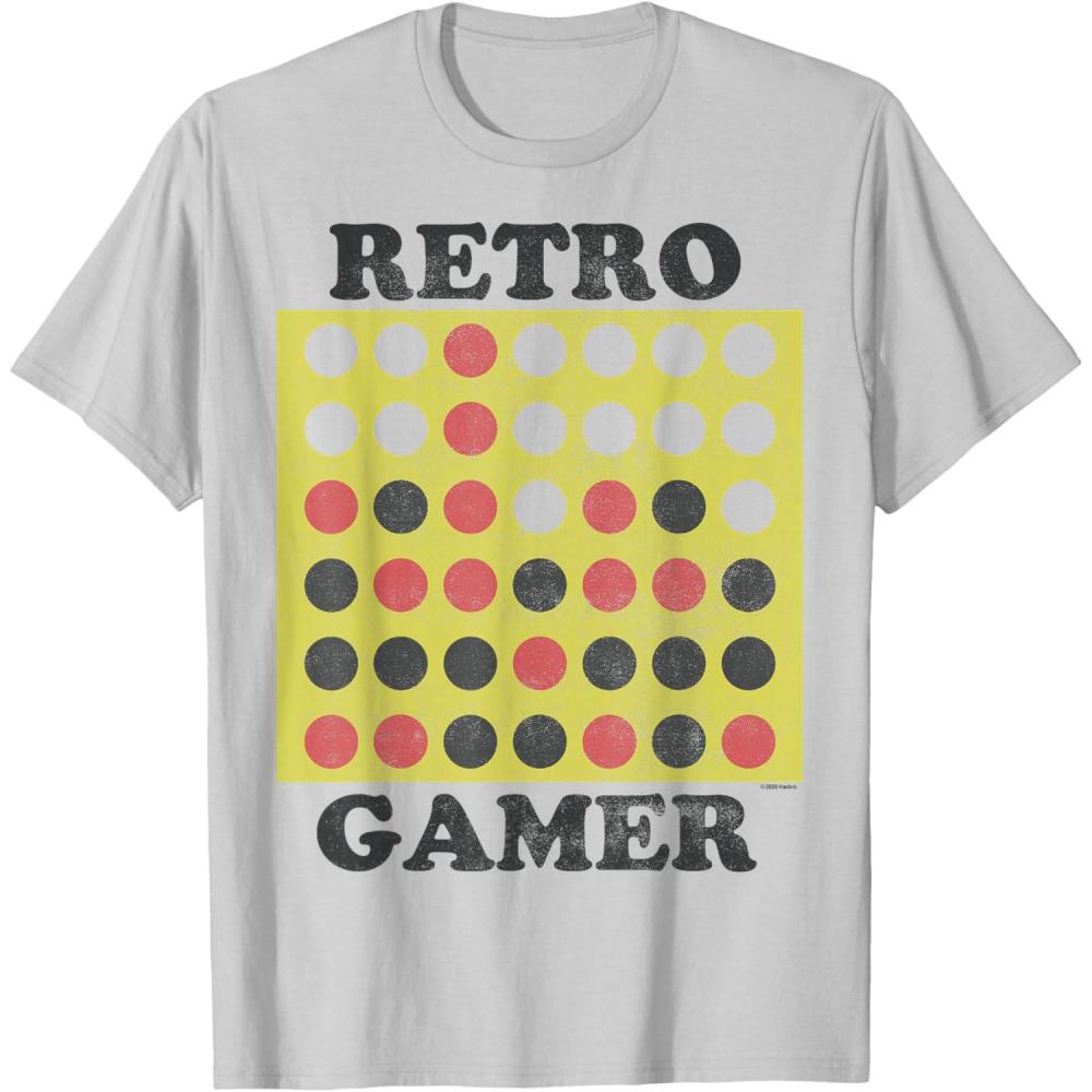 imageConnect Four Retro Gamer Board TShirtSilver Grey
