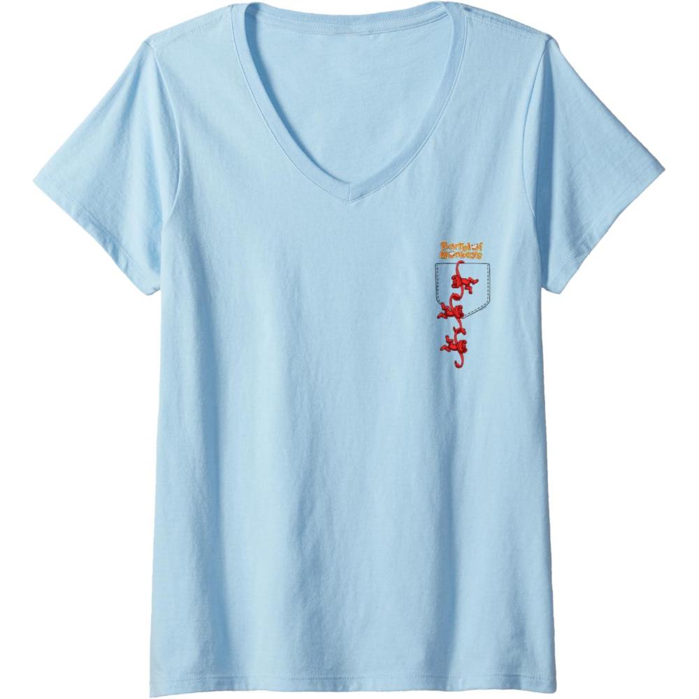 imageFaux Pocket VNeck TShirtBaby Blue