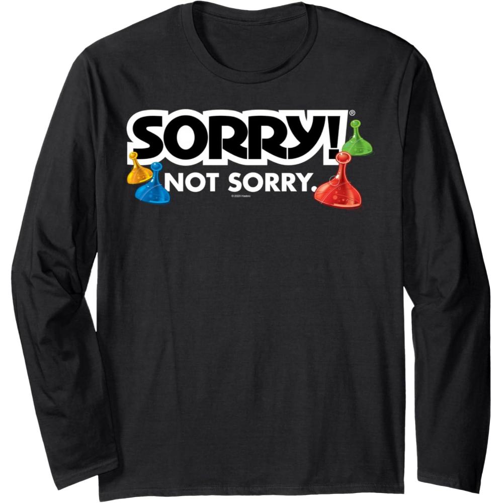 imageNot Sorry Logo Long Sleeve TShirtBlack