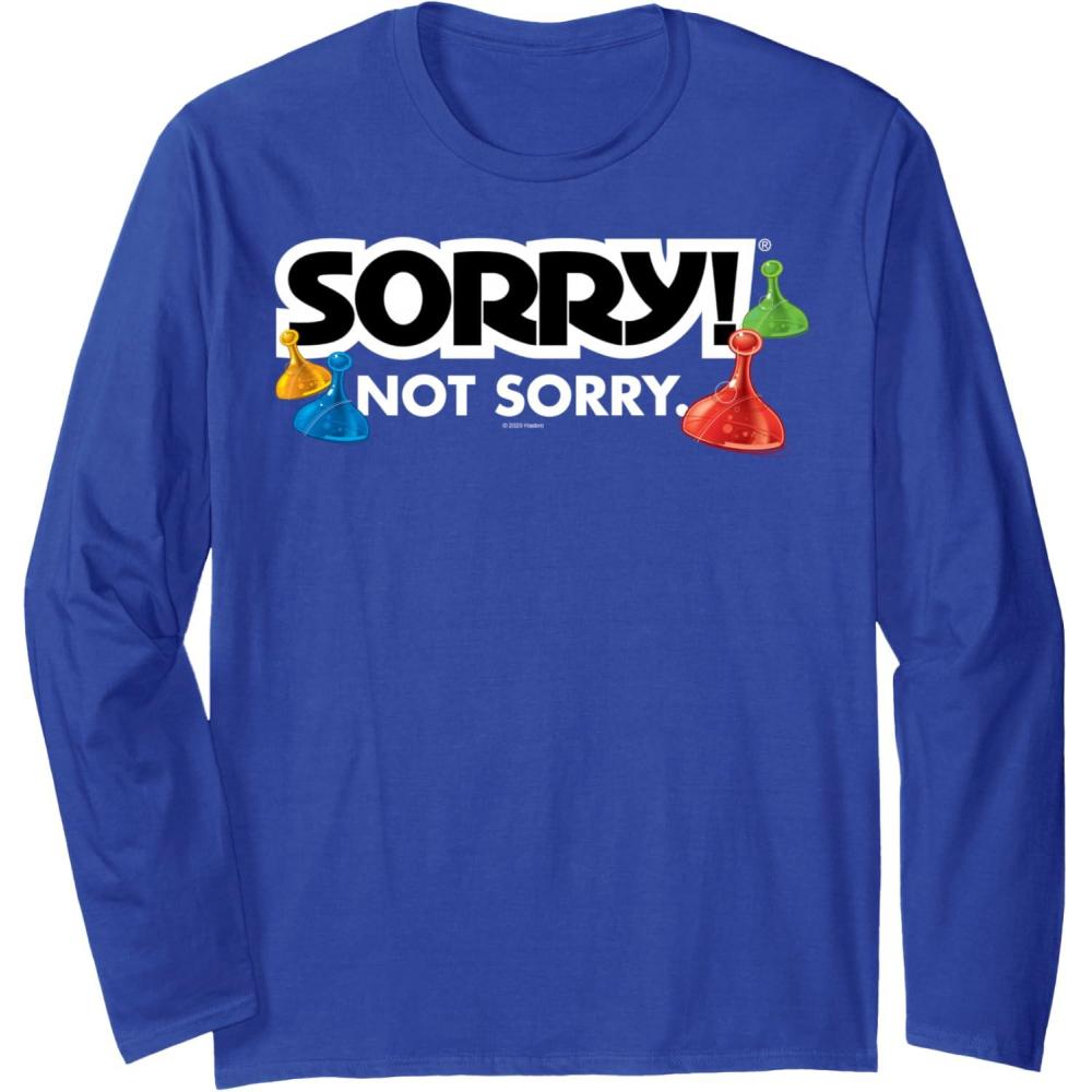 imageNot Sorry Logo Long Sleeve TShirtRoyal Blue