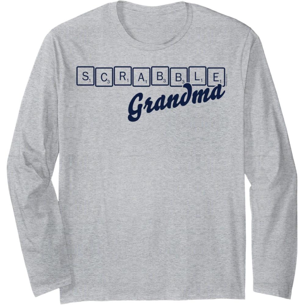 imageScrabble Grandma Tiles Long Sleeve TShirtHeather Grey