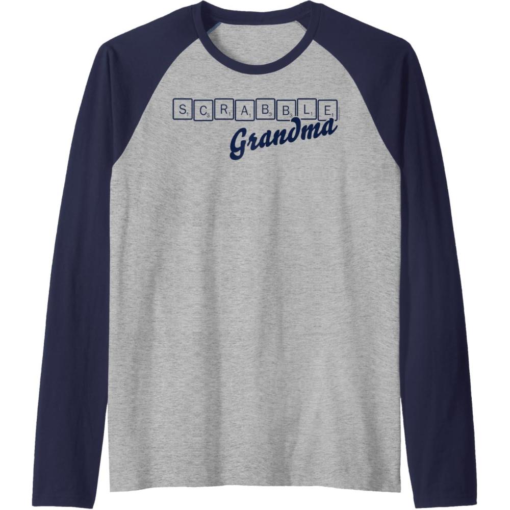 imageScrabble Grandma Tiles Raglan Baseball TeeNavy BlueAthletic Heather