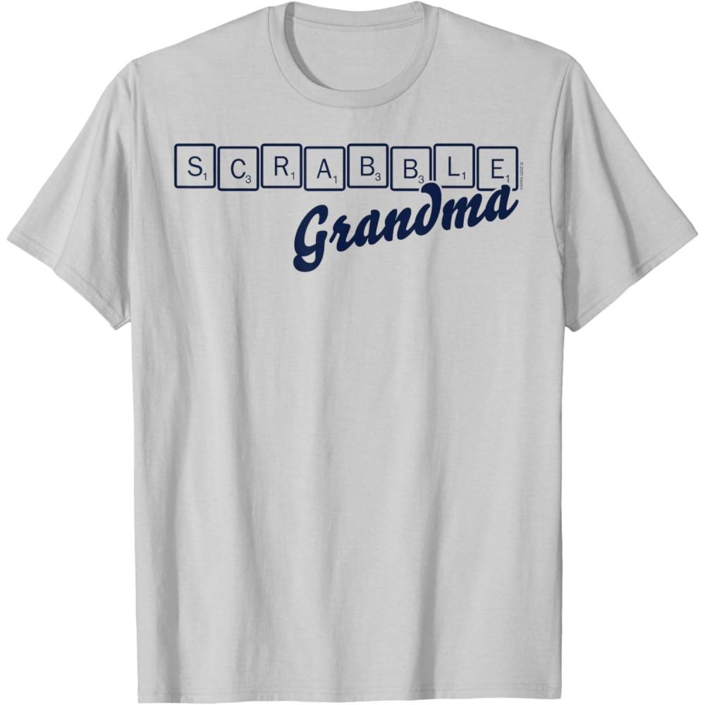 imageScrabble Grandma Tiles TShirtSilver Grey