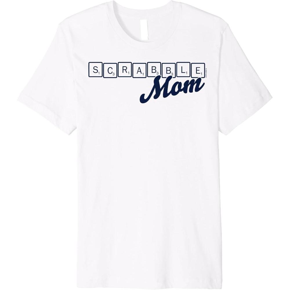 imageScrabble Mothers Day Mom Tiles Logo Premium TShirt