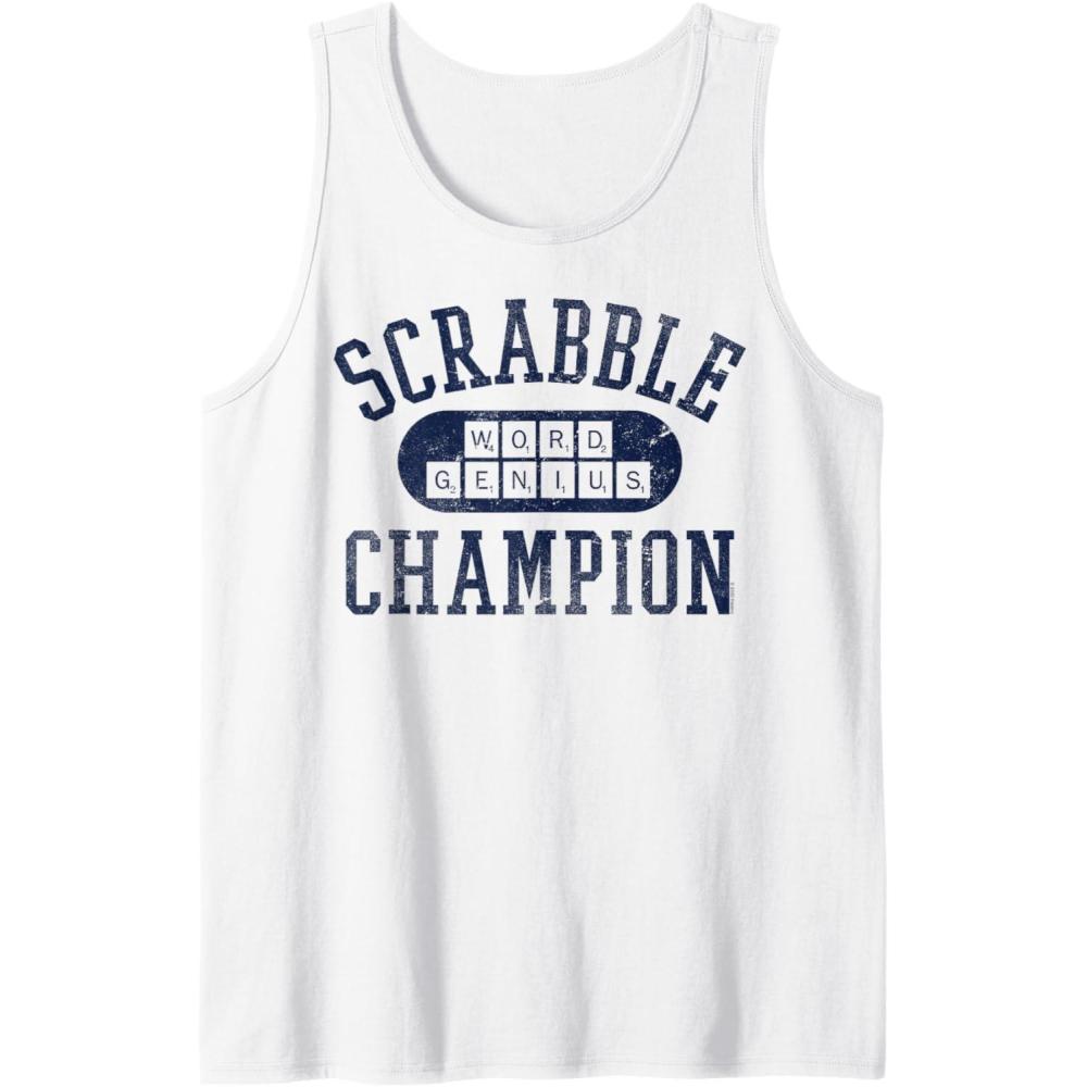 imageScrabble Word Genius Scrabble Champion Tank TopWhite