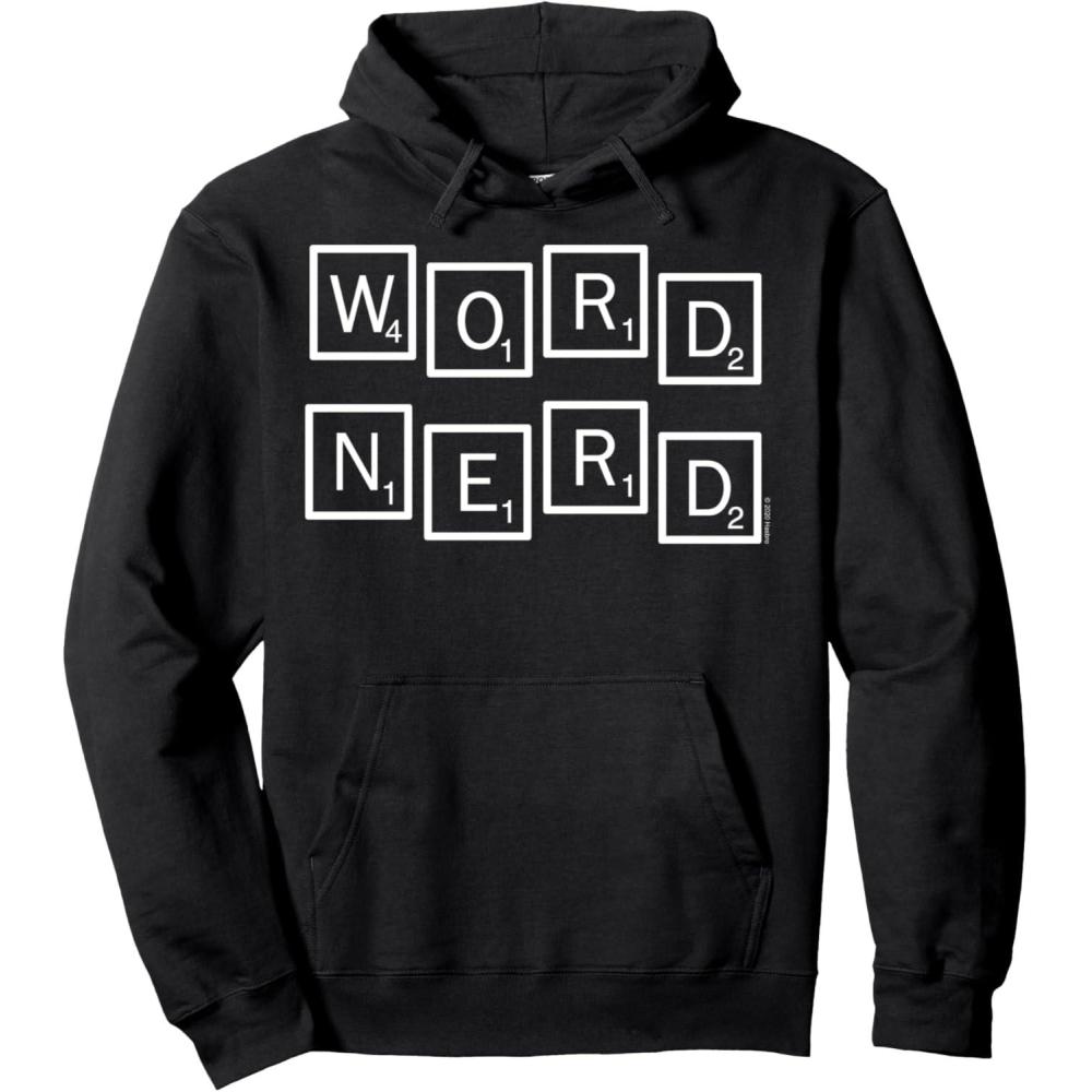 imageScrabble Word Nerd Tiles Pullover HoodieBlack