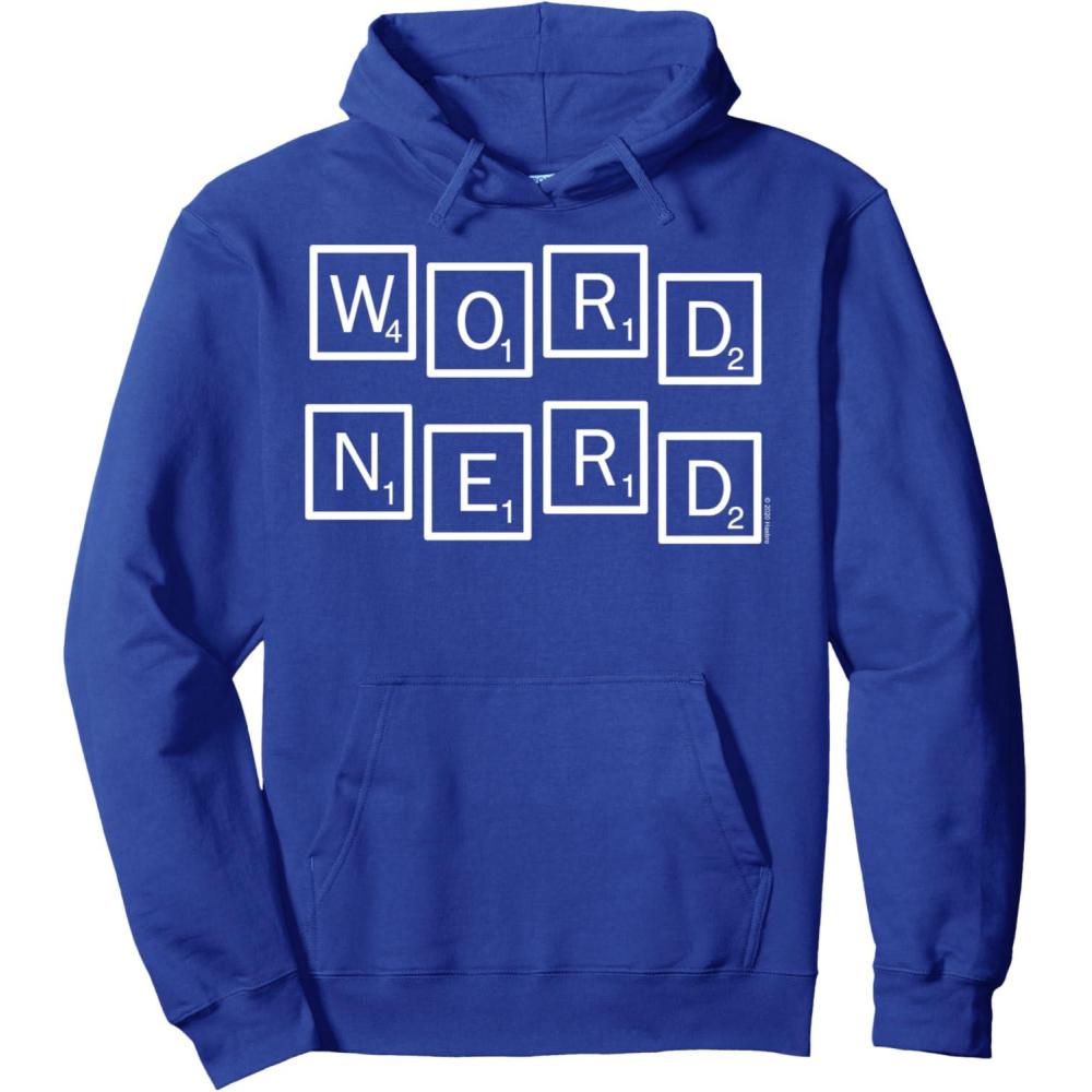 imageScrabble Word Nerd Tiles Pullover HoodieRoyal Blue