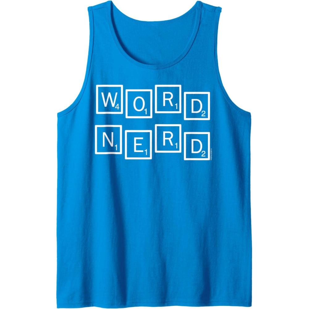 imageScrabble Word Nerd Tiles Tank TopSapphire Blue