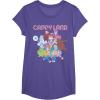 Candy Land Retro Game Characters Group Shot Logo T-Shirt(Purple Heather)