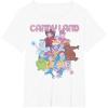 Candy Land Retro Game Characters Group Shot Logo T-Shirt(White)